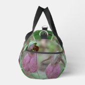 Pink Lady Slipper Orchid Blume Personalisiert Duffle Bag (Rechts)