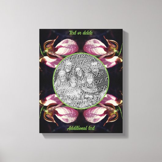 Pink Lady Slipper Orchid Erstellen Sie Ihr eigenes Leinwanddruck (Vorderseite)