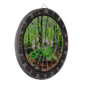 Pink Lady Slipper wild Orchid Dartscheibe (Vorderseite Links)