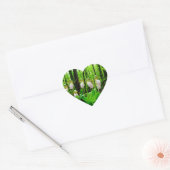 Pink Lady Slipper Wild Orchid Herz-Aufkleber (Umschlag)