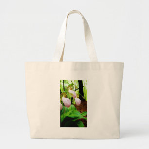 Pink Lady Slipper Wild Orchid Jumbo Stoffbeutel