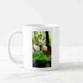 Pink Lady Slipper Wild Orchid Kaffeetasse (Links)
