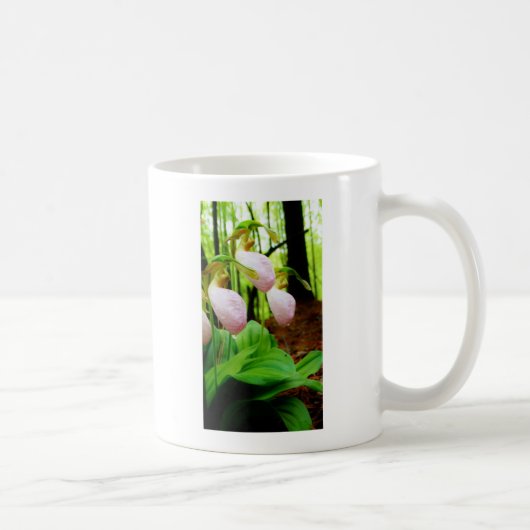 Pink Lady Slipper Wild Orchid Kaffeetasse (Rechts)