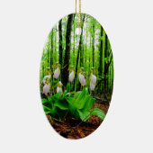 Pink Lady Slipper Wild Orchid Keramikornament (Rechts)