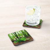 Pink Lady Slipper Wild Orchid Untersetzer (Rechte Seite)