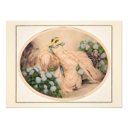 Pink Lady von Louis Icart Fotodruck (Vorne)