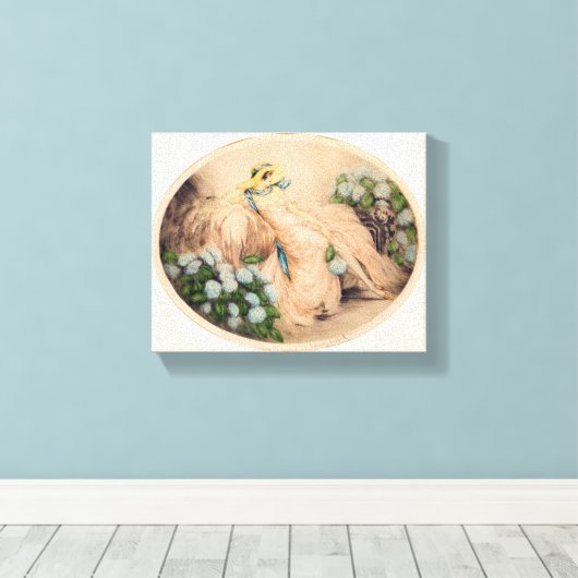 Pink Lady von Louis Icart Leinwanddruck (Insitu (Holzboden))