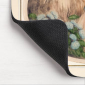 Pink Lady von Louis Icart Mousepad (Ecke)