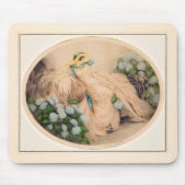 Pink Lady von Louis Icart Mousepad (Vorne)