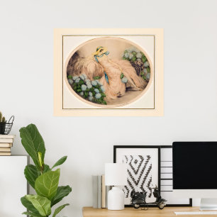 Pink Lady von Louis Icart Poster