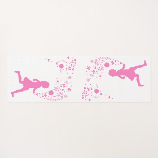 Pink Lady. Yogamatte (Rückseite (Horizontal))