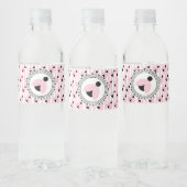 Pink Ladybug Baby Dusche Wasser Flaschen Etiketten (Flaschen)