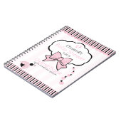 Pink Ladybug Babydusche Gästebuch- Notizblock (Linke Seite)