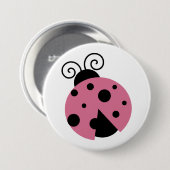 Pink Ladybug Button (Vorne & Hinten)