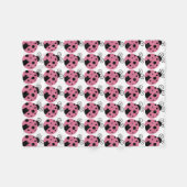 Pink Ladybug Fleecedecke (Vorderseite (Horizontal))