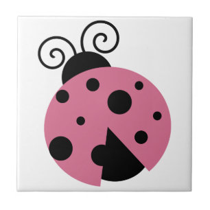 Pink Ladybug Fliese