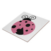 Pink Ladybug Fliese (Seite)