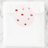 Pink Ladybug Garden Pattern Sticker (Tasche)