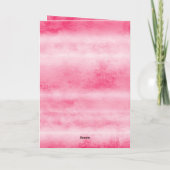 Pink Ladybug Heart Valentine's Day Karte (Rückseite)