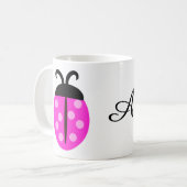 Pink Ladybug Kaffeetasse (Vorderseite Links)