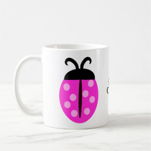 Pink Ladybug Kaffeetasse