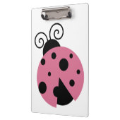 Pink Ladybug Klemmbrett (Links)