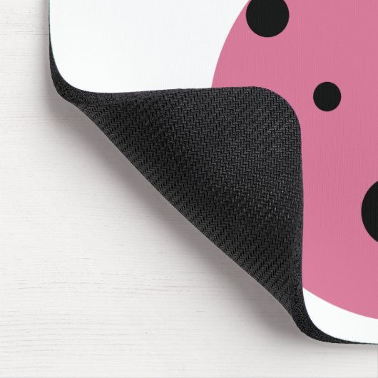 Pink Ladybug Mousepad (Ecke)