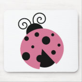 Pink Ladybug Mousepad (Vorne)