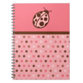 Pink Ladybug Notebook Notizblock (Vorderseite)