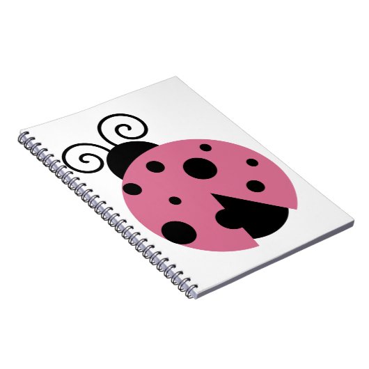 Pink Ladybug Notizblock (Rechte Seite)