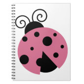 Pink Ladybug Notizblock (Vorderseite)