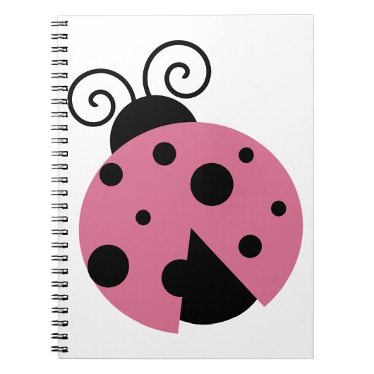 Pink Ladybug Notizblock (Vorderseite)