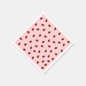 Pink Ladybug Paper Napkins Serviette (Ecke)