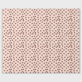 Pink Ladybug Pattern Geschenk Geschenkpapier (Flach)