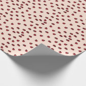 Pink Ladybug Pattern Geschenk Geschenkpapier (Ecke)