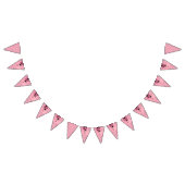 Pink Ladybug Polka Dot Birthday Banner (Alle)