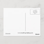 Pink Ladybug Postcard Postkarte (Rückseite)