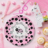 Pink Ladybug Themed Baby Dusche Pappteller (Party)