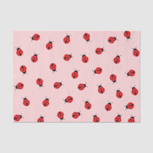 Pink Ladybug Tissue Seidenpapier