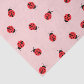 Pink Ladybug Tissue Seidenpapier (Ausschnitt)