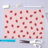 Pink Ladybug Tissue Seidenpapier (Handwerk)