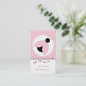 Pink Ladybugs Giro Play Date Card Telefonnummerkarte (Stehend Vorderseite)