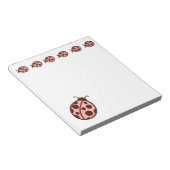 PInk Ladybugs Notepad Notizblock (angewinkelt)