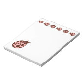 PInk Ladybugs Notepad Notizblock (Rotiert)