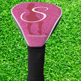 PINK LADYS GLITTER GOLF HEADCOVER