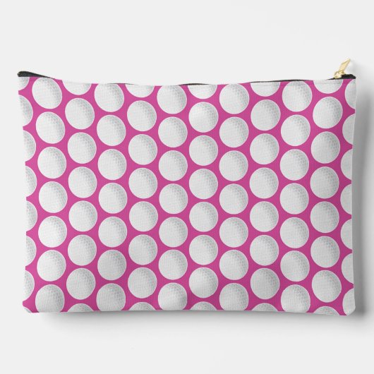 Pink Ladys Golf INITIALS Grüner Spaß Zubehörtasche (Rückseite)