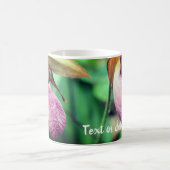 Pink Ladyslipper Flowers Personalized Kaffeetasse (Mittel)