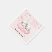 Pink Lamb Twinkle Twinkle Girl Babydusche Serviette (Ecke)