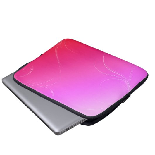 Pink Laptopschutzhülle (Vorne Knopf)