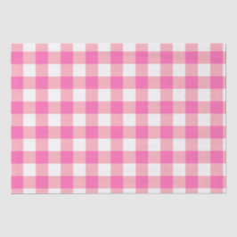 Pink Large Gingham Karierte Karos Seidenpapier